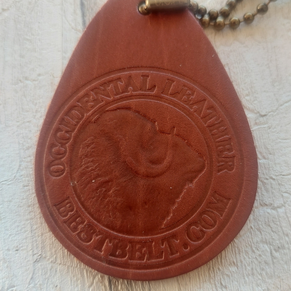 Vintage Occidental Leather Bestbelts Key Fob Tool Belt Promo Keychain Accessory
